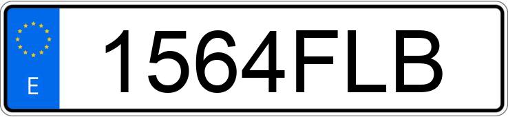 Numer rejestracyjny 1564FLB posiada RENAULT MEGANE