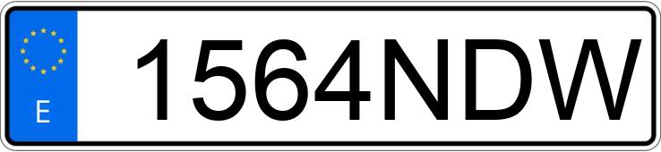 Numer rejestracyjny 1564NDW posiada AUDI Q5 SPORTBACK