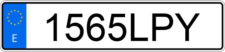 Numer rejestracyjny 1565LPY posiada MERCEDES C (206)