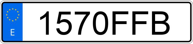 Il numero di registrazione 1570FFB ha BMW SERIE 3