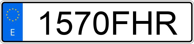 Numer rejestracyjny 1570FHR posiada FORD FOCUS