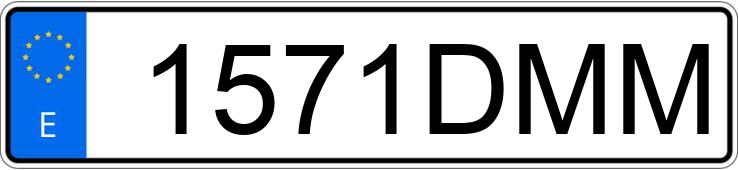 Numer rejestracyjny 1571DMM posiada TOYOTA YARIS