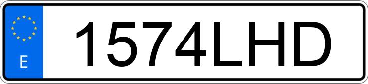 Numer rejestracyjny 1574LHD posiada SEAT LEON Numer rejestracyjny 1574LHD posiada SEAT LEON