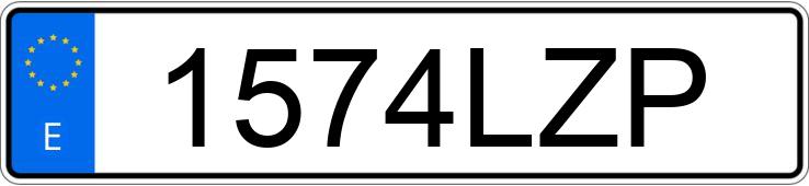 Numer rejestracyjny 1574LZP posiada AUDI Q3