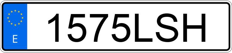 Die Registrierungsnummer 1575LSH hat HONDA CIVIC