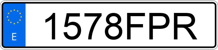 Die Registrierungsnummer 1578FPR hat BMW SERIE 5