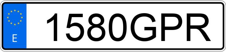 Registreringsnummeret 1580GPR har MITSUBISHI MONTERO