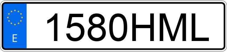 Numer rejestracyjny 1580HML posiada MERCEDES C (204)