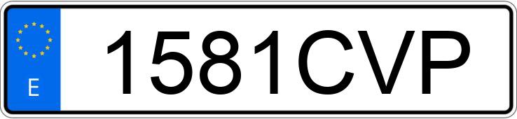 Numer rejestracyjny 1581CVP posiada CITROEN XSARA