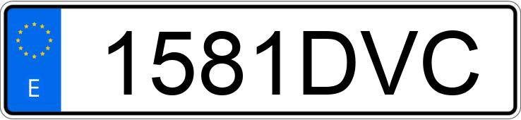 Numer rejestracyjny 1581DVC posiada VOLKSWAGEN GOLF PLUS