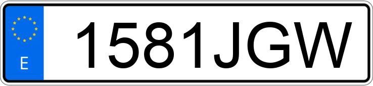 Numer rejestracyjny 1581JGW posiada MERCEDES GLA (156)