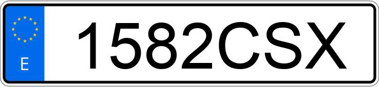 Numer rejestracyjny 1582CSX posiada BMW SERIE 3