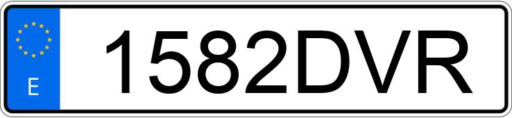 Numer rejestracyjny 1582DVR posiada TOYOTA COROLLA