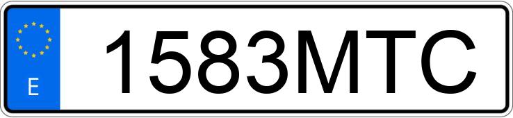 Numer rejestracyjny 1583MTC posiada SKODA OCTAVIA