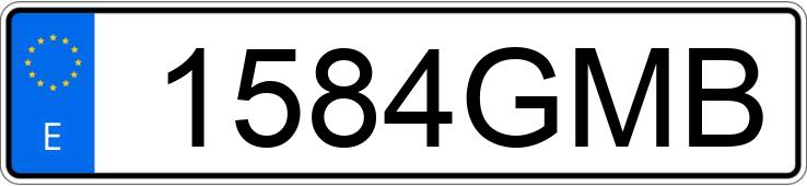 Numer rejestracyjny 1584GMB posiada BMW X6