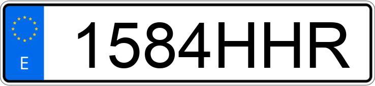 Numer rejestracyjny 1584HHR posiada FORD KUGA