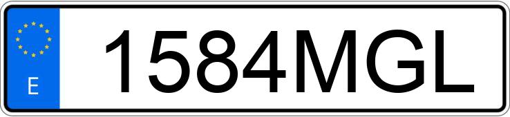 Numer rejestracyjny 1584MGL posiada VOLVO XC60