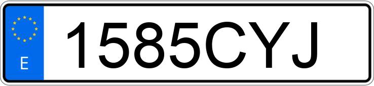 Numer rejestracyjny 1585CYJ posiada PEUGEOT BOXER