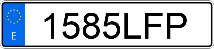 Numer rejestracyjny 1585LFP posiada MERCEDES SPRINTER