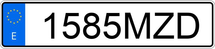 El número de registro 1585MZD tiene PORSCHE PANAMERA El número de registro 1585MZD tiene PORSCHE PANAMERA