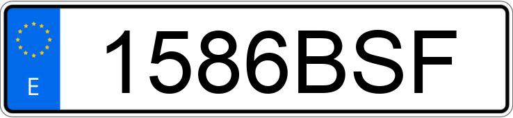Numer rejestracyjny 1586BSF posiada BMW SERIE 3