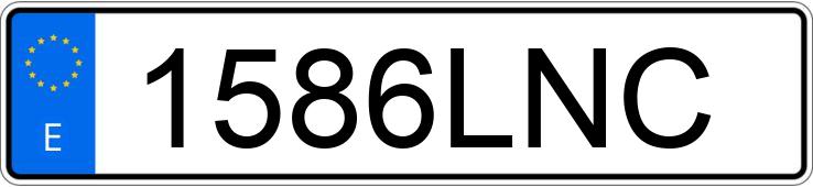 Numer rejestracyjny 1586LNC posiada BMW SERIE 4