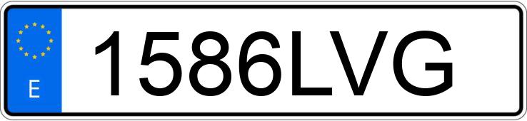 Numer rejestracyjny 1586LVG posiada AUDI A7 SPORTBACK