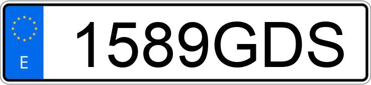 Numer rejestracyjny 1589GDS posiada YAMAHA FZ6