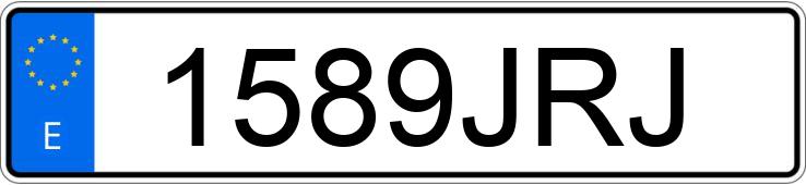 Numer rejestracyjny 1589JRJ posiada TOYOTA YARIS