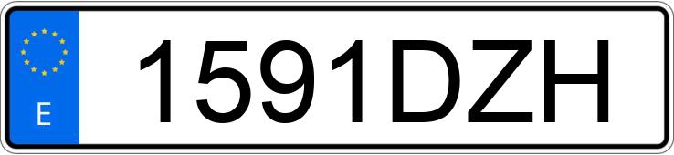 Numer rejestracyjny 1591DZH posiada VOLKSWAGEN GOLF