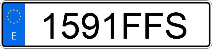 Numer rejestracyjny 1591FFS posiada PORSCHE 911