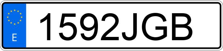 Numer rejestracyjny 1592JGB posiada RENAULT GRAND SCENIC