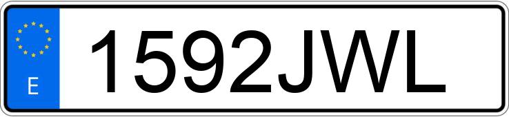 Numer rejestracyjny 1592JWL posiada MERCEDES E (213)