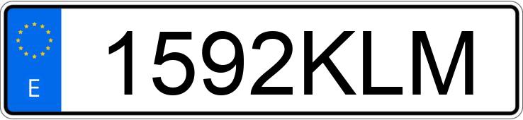 Numer rejestracyjny 1592KLM posiada RENAULT MEGANE SPORT TOURER