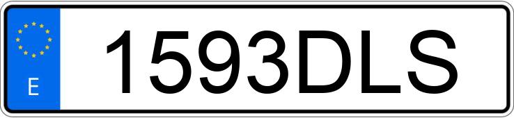 Numer rejestracyjny 1593DLS posiada PEUGEOT 206