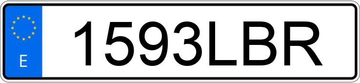 Numer rejestracyjny 1593LBR posiada TOYOTA RAV4