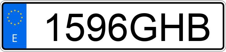 Numer rejestracyjny 1596GHB posiada SEAT CORDOBA