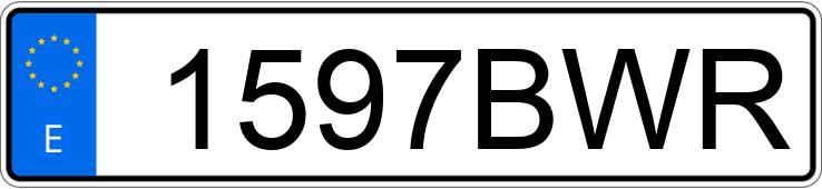 Numer rejestracyjny 1597BWR posiada SEAT IBIZA Numer rejestracyjny 1597BWR posiada SEAT IBIZA