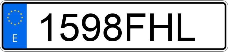 Numer rejestracyjny 1598FHL posiada PEUGEOT 407