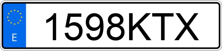 Numer rejestracyjny 1598KTX posiada FIAT 500 Numer rejestracyjny 1598KTX posiada FIAT 500