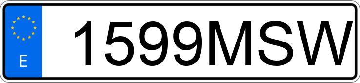 Numer rejestracyjny 1599MSW posiada CITROEN C4 GRAND PICASSO