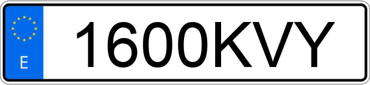 Numer rejestracyjny 1600KVY posiada MERCEDES G (463)