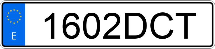 Numer rejestracyjny 1602DCT posiada SEAT IBIZA Numer rejestracyjny 1602DCT posiada SEAT IBIZA