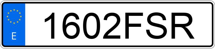 Numer rejestracyjny 1602FSR posiada FIAT PUNTO