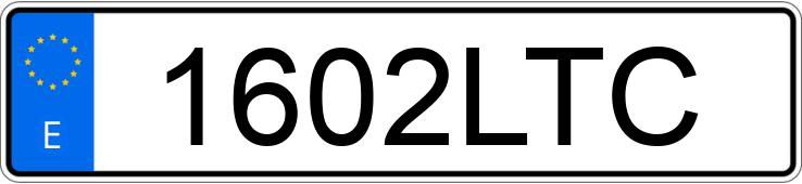Numer rejestracyjny 1602LTC posiada PORSCHE CAYENNE