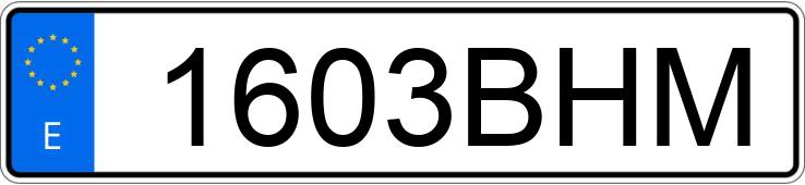 Numer rejestracyjny 1603BHM posiada HYUNDAI COUPE