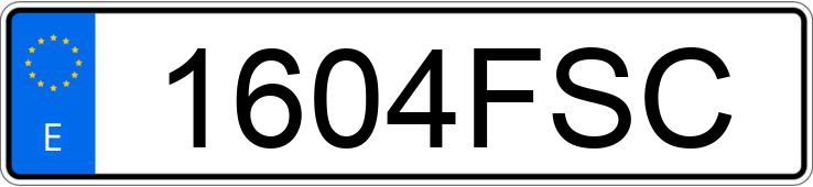 Numer rejestracyjny 1604FSC posiada RENAULT LAGUNA