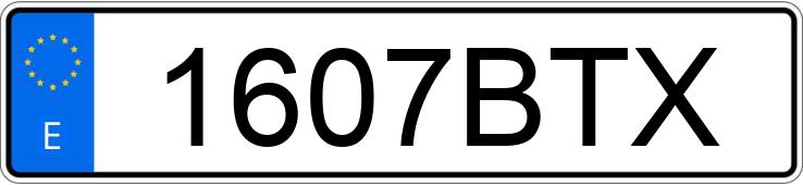 Numer rejestracyjny 1607BTX posiada DAEWOO LANOS