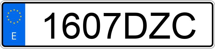 Numer rejestracyjny 1607DZC posiada PORSCHE 911