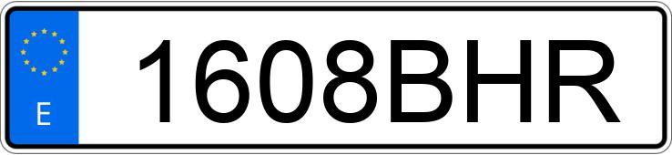 Numer rejestracyjny 1608BHR posiada MERCEDES E 220 (210)